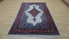  Large Persain Oriental Carpet Rug Hand Made Wool Vintage 6ft 11" x 4ft 5"
