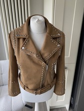 ZARA FAUX CAMEL BROWN SUEDE