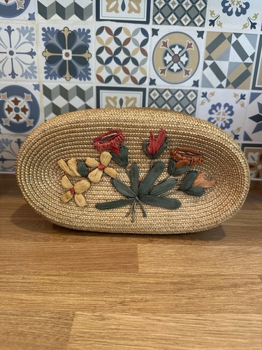 Vintage woven straw - vintage,