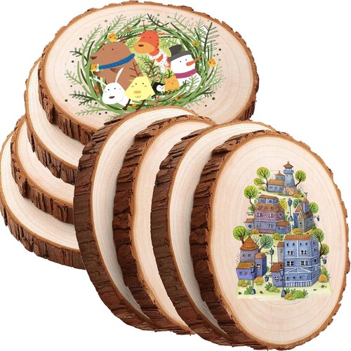 10x wooden slices - 10x, wood
