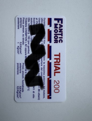 Fantic 200 trial side - 200,
