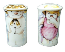 Royal Doulton  Snowman  Salt and Pepper Set Decorative