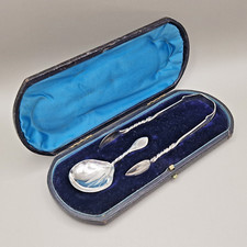 Antique Solid Silver Set of