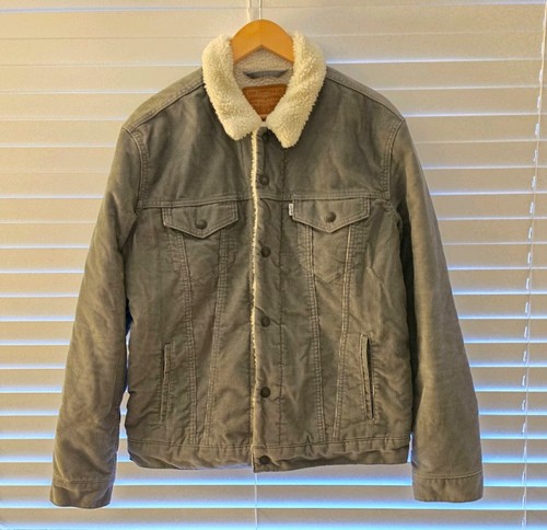 Levi grey corduroy trucker - corduroy,