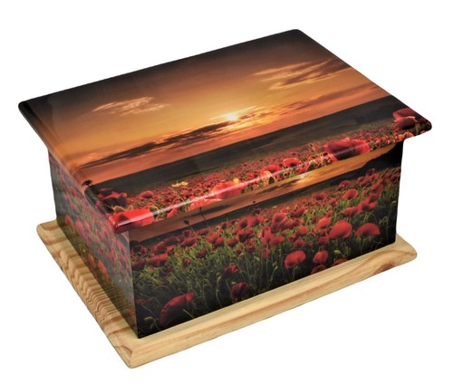 Mdf wood casket ashes urn - ashes,
