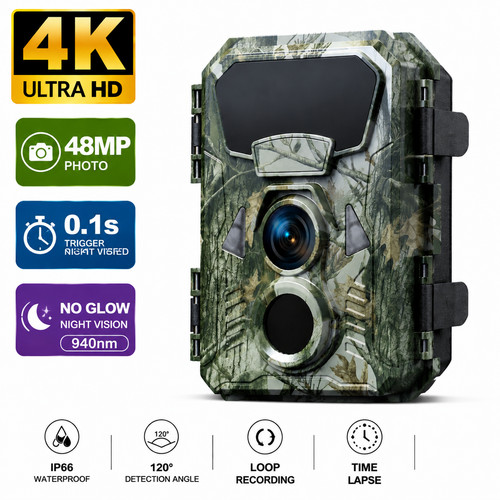 48mp mini hunting trail camera - 48mp,