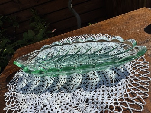 Vintage green uranium glass - vintage,