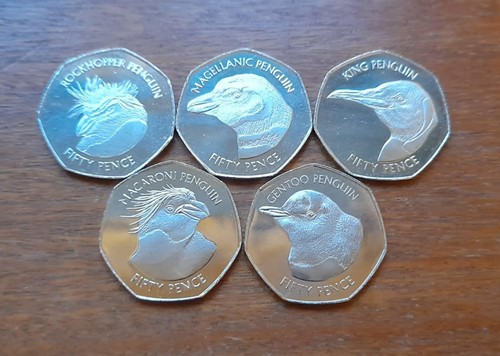 Falkland 2018 penguin 50p coin - 2018,