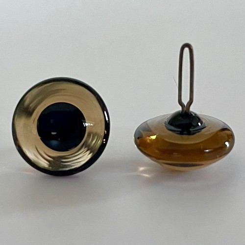 Topaz glass eyes - topaz, traditional