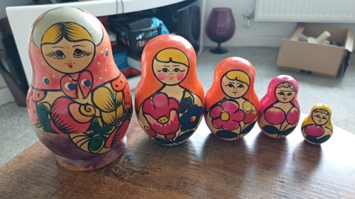 Hand painted wooden russian - hand,