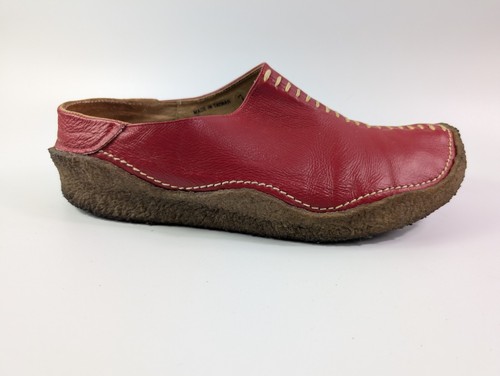 Sister moon red - leather, slip