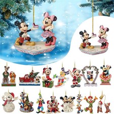 Christmas Tree 2D Disney Acrylic Ornament Xmas Pendants Hanging Kid Gift Decor