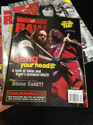 Wwf wwe raw magazine december - magazine,