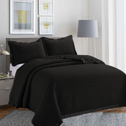 Piece quilted bedspread bed - quilted,