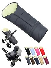 CHILDREN'S WORLD winter foot bag mumie for stroller foot bag lamb wool 110 cm plain
