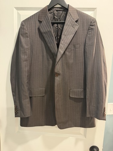 Canali men brown striped - brown,