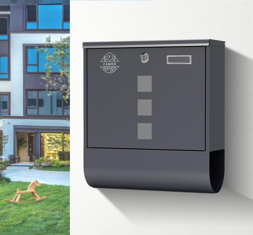 Post box wall mounted - post,