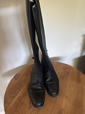Ladies Black Leather Riding