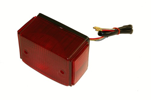 Motorcycle rear light complete