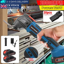 6 Speeds Oscillating Multi Tool Cordless For Sander Scraper Saw W/ Battery&Blade