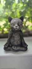 Meditating Cat Stone Garden