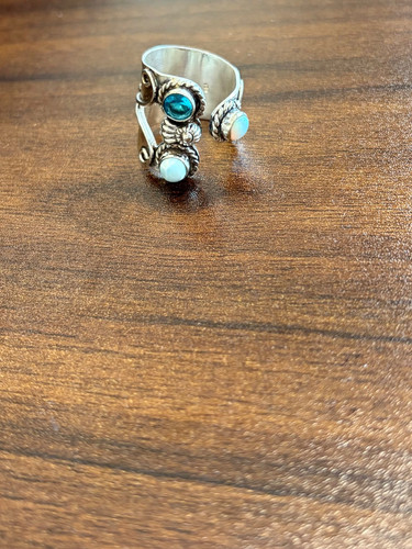Larimar opal topaz combo - opal,