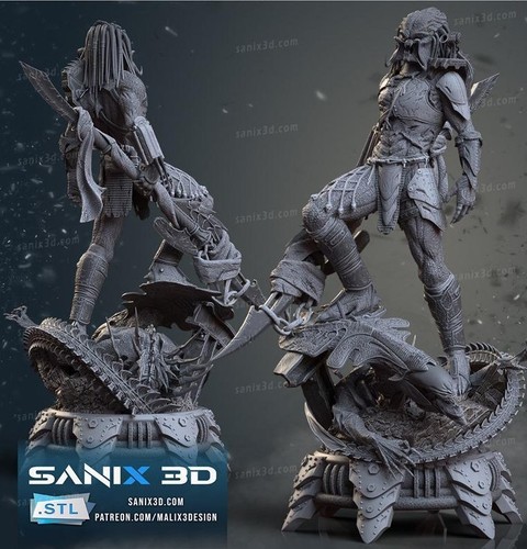 Ailen predator printed - ailen, 3d