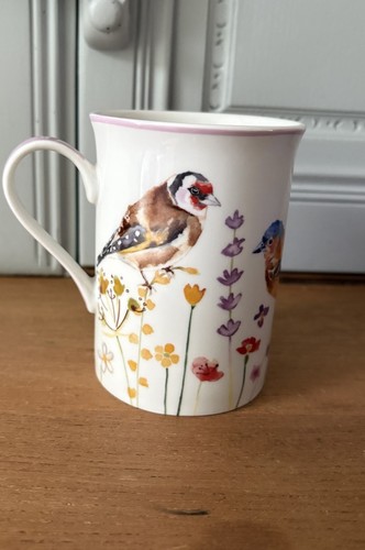 Fine china mug garden - fine, mug,