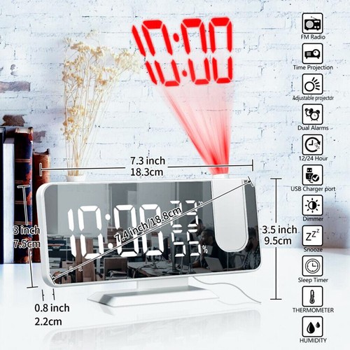 Led digital projection alarm - led,