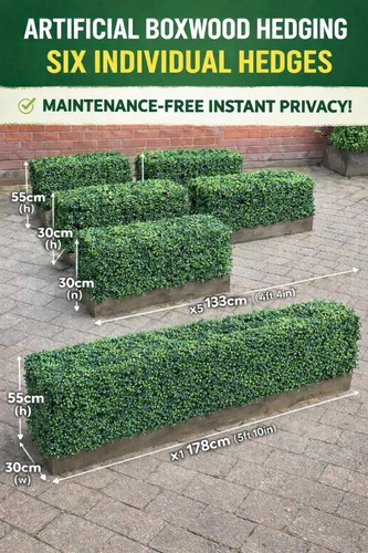 Artificial boxwood hedging - artificial,