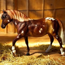 Breyer Classic Custom Etched Chestnut Appaloosa Pony | Model Horse | 1:12 Scale