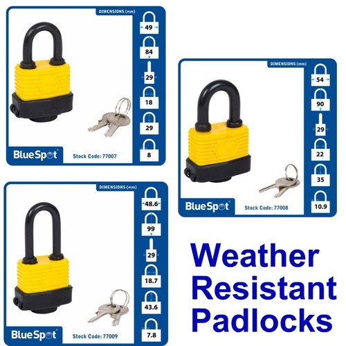 Weather resistant padlocks - resistant,