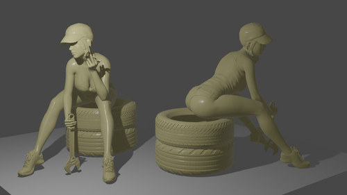 Figure girl mechanic good - girl,