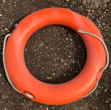 Old Plastic LIFE RING BUOY