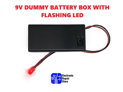 Flashing dummy red led - 9v,