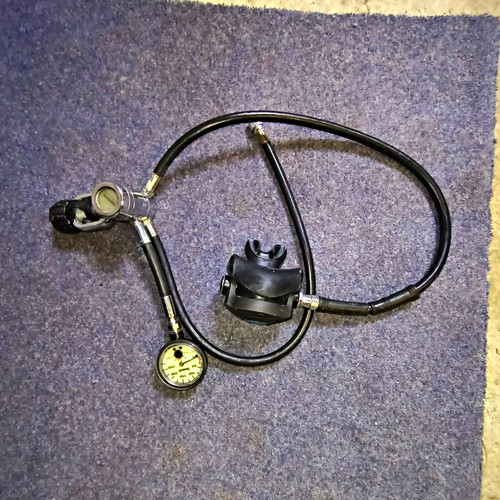 Vintage scuba regulator set - scuba,