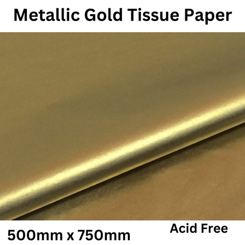 Tissue paper metallic gold - paper,