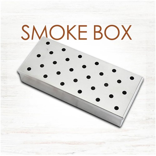 Bbq smoker box stainless steel - smoker,