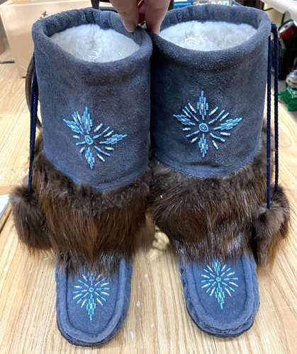 Native american blue - native, leather
