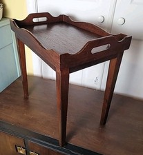 Vintage Wood Butler's Tray Mid