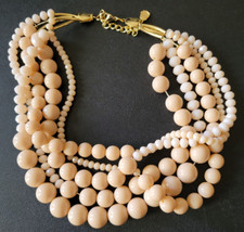 LA Tan/White Chunky Bead