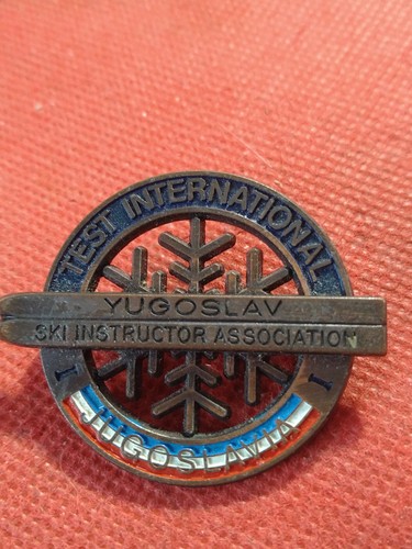 Vintage badge yugoslavia ski - vintage,