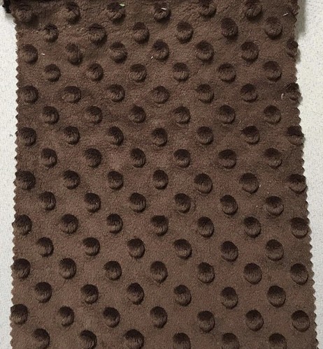 Brown minky dimple dot - brown,