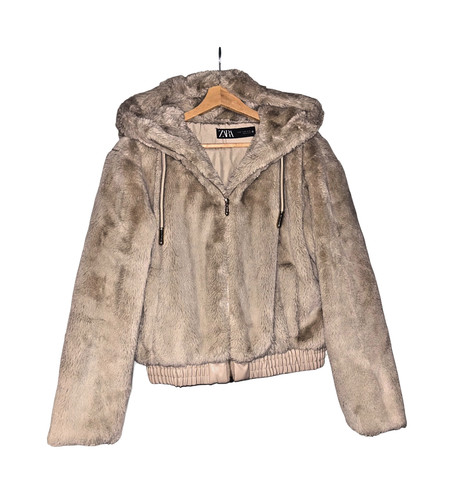 Women zara faux - fur,