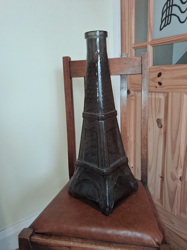 Large vintage glass - large, eiffel