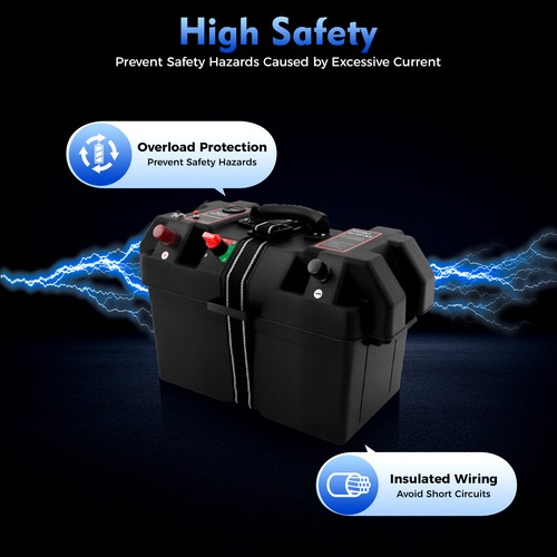 Large leisure battery box with - box,