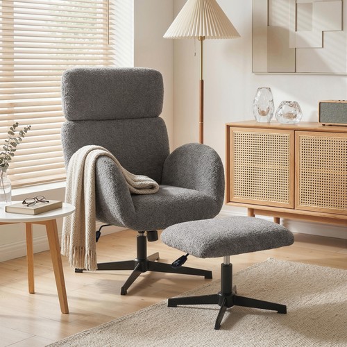 Homcom swivel armchair - homcom, with