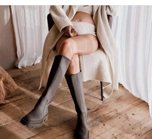 Zara rubberized platform lug - rubberized,