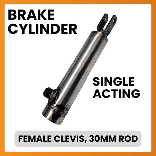 Hydraulic single acting brake - acting,