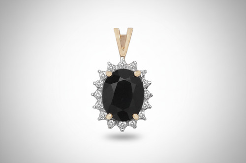 Large sapphire and - sapphire, diamond